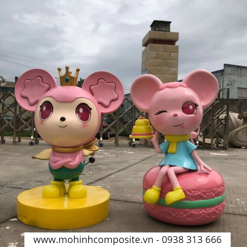 mo hinh bang nhua composite cao cap5 1 2747 - Mô hình  trang trí composite cao cấp h1500mm
